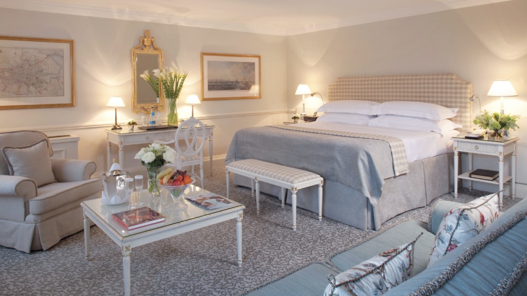 The Merrion Hotel Dublin chic bedroom at one of the best 5-star hotels in Dublin Ireland