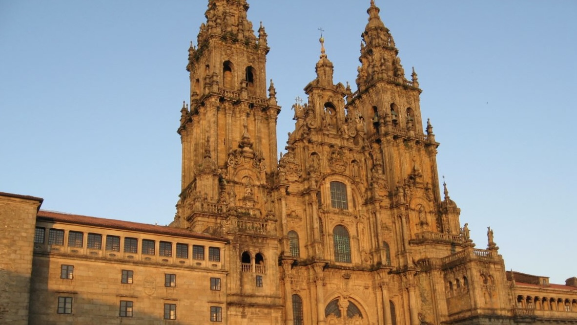 Santiago de Compostela Cathedral on the Camino de Santiago photo by Richard Frisbie