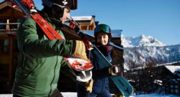 Maison Sport Ski Instructors with student ready for a lesson