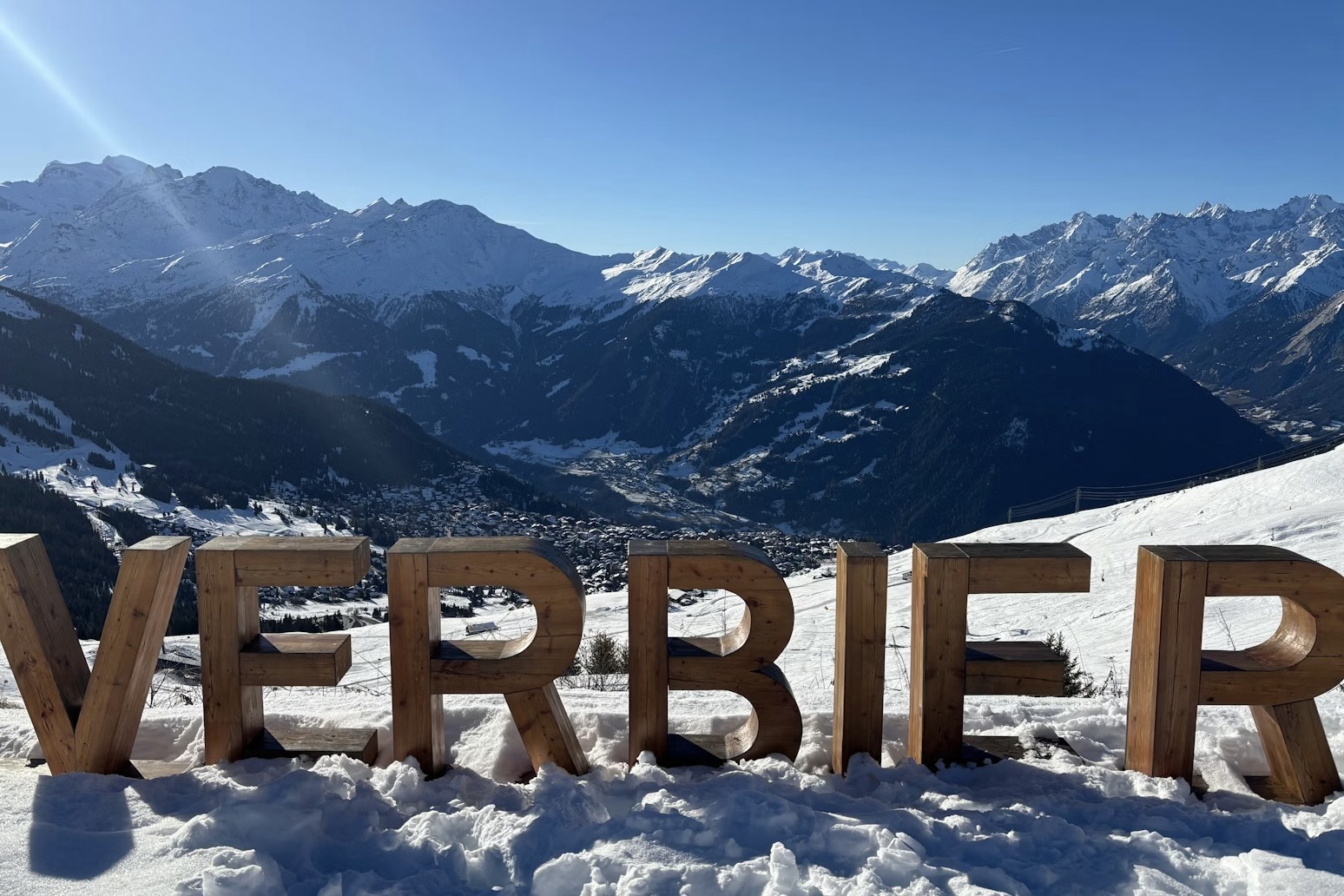 Verbier Switzerland sign on slopes can access Maison Sport Ski Instructors SPeter Burdon Unsplash