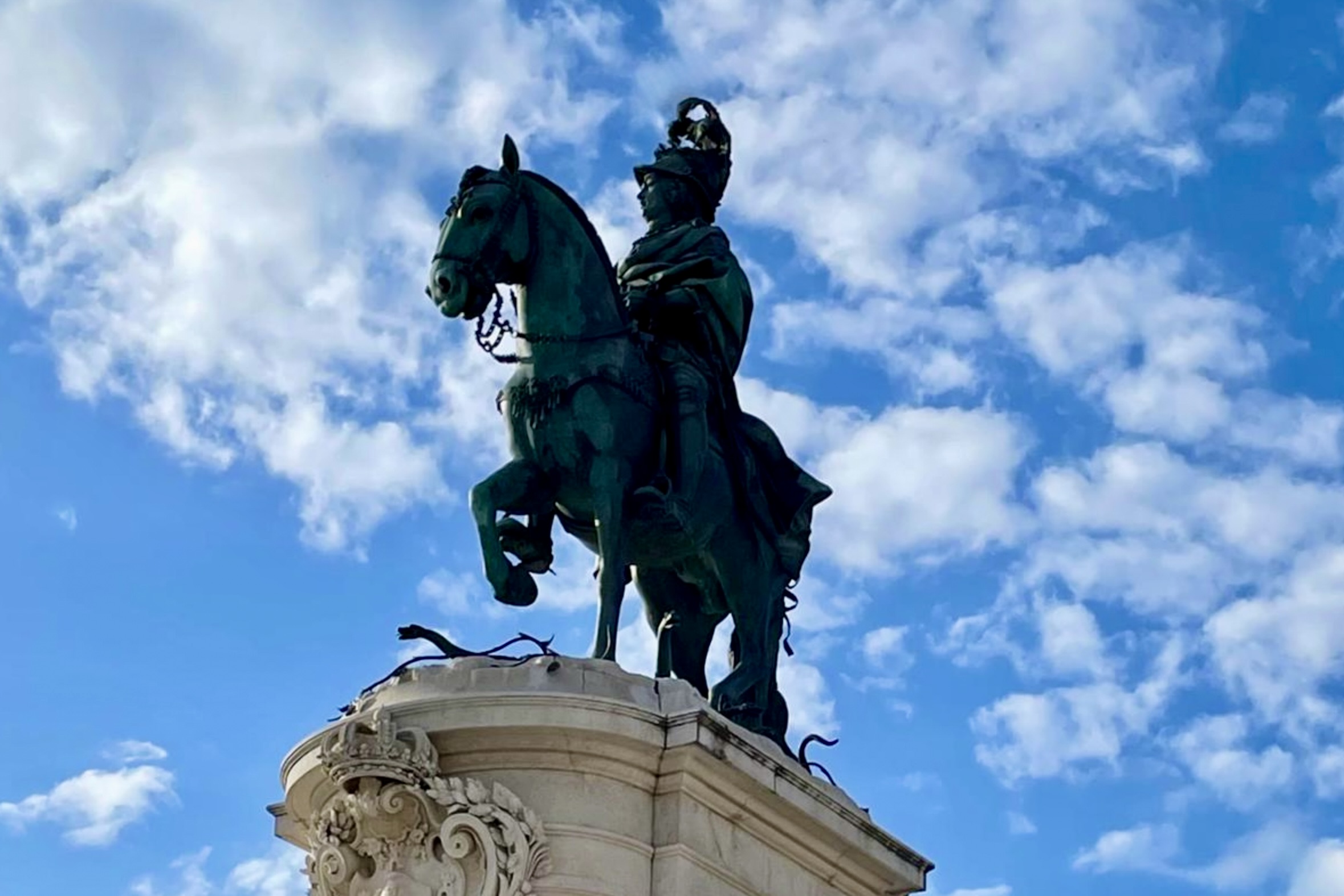 King José I mounted on his bronze horse Photo by Deb Jones