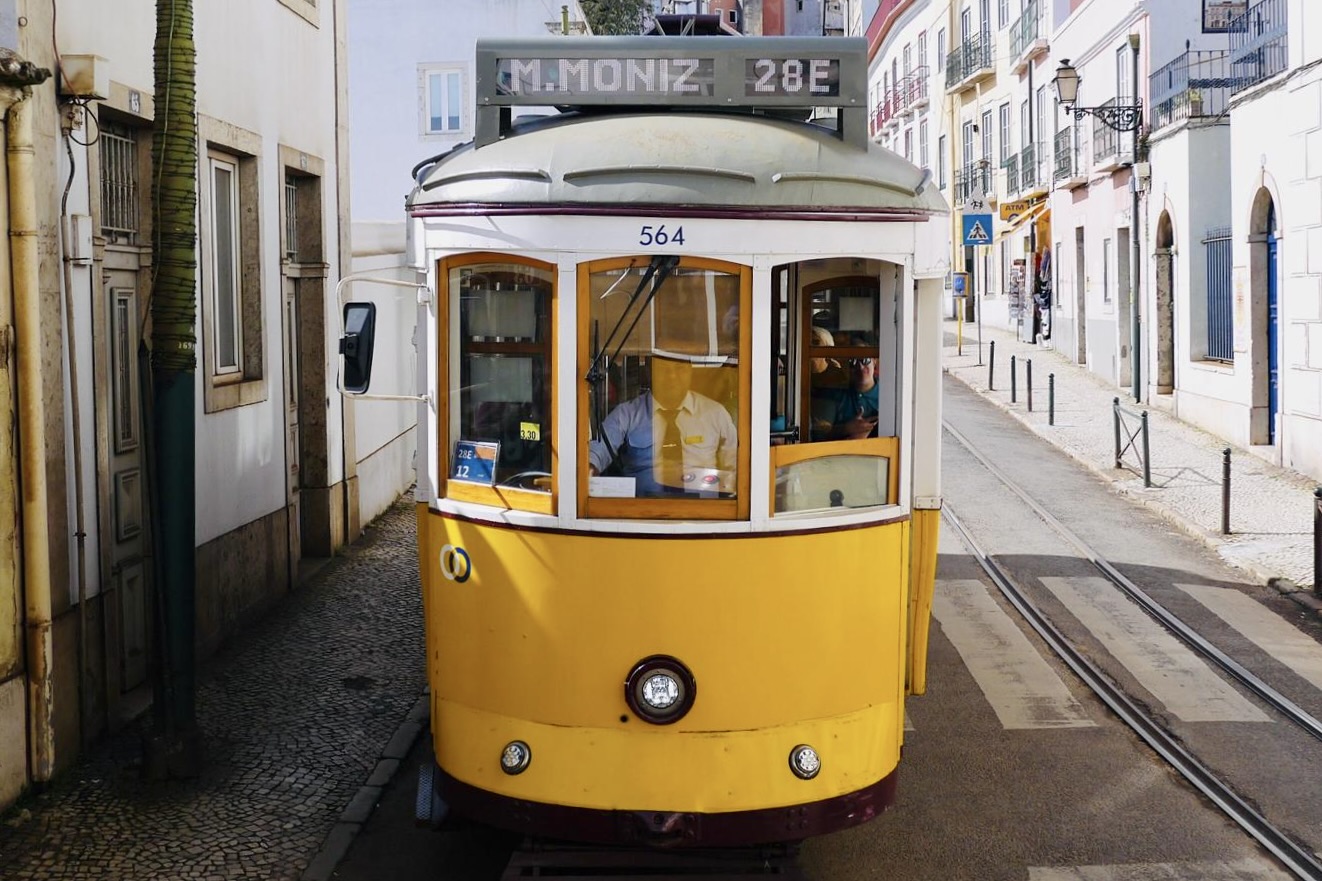 Yellow Trams of Lisbon Photo Simon Jones